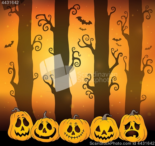 Image of Halloween forest theme image 6