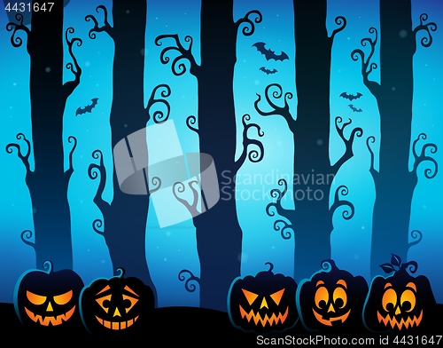 Image of Halloween forest theme image 8
