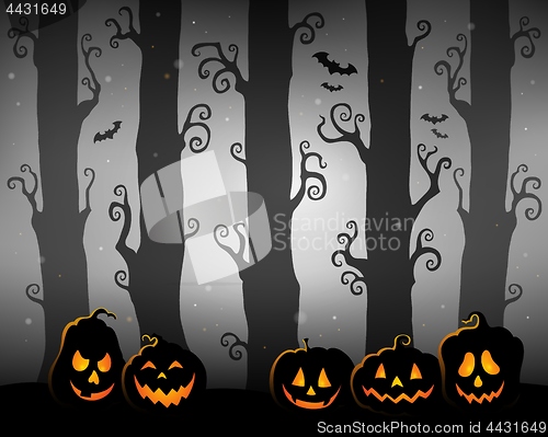 Image of Halloween forest theme image 3
