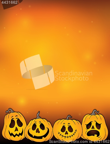 Image of Halloween pumpkins thematics image 2