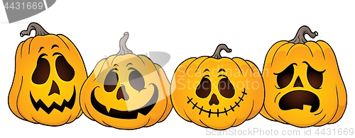 Image of Halloween pumpkins thematics image 1