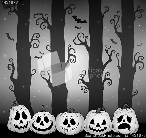 Image of Halloween forest theme image 5