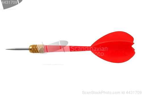 Image of Red dart on white
