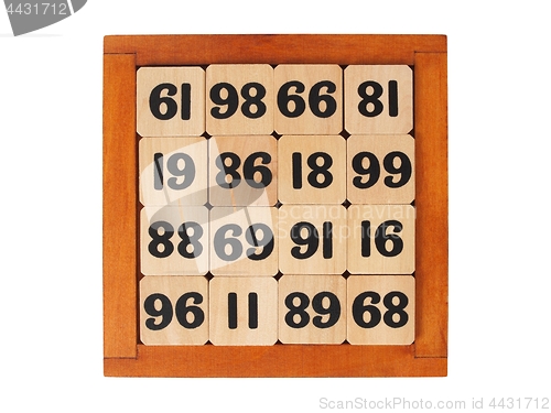Image of Wooden game on white