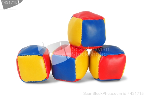 Image of Juggling balls on white
