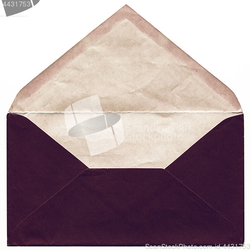 Image of Vintage looking Red envelope isolated