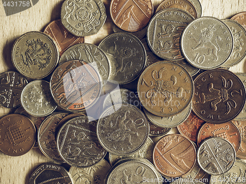 Image of Vintage Pound coins