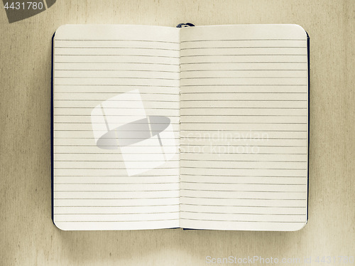 Image of Vintage looking Note pad page