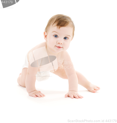 Image of crawling baby boy