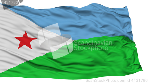 Image of Isolated Djibouti Flag