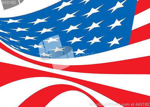 Image of us flag bellow