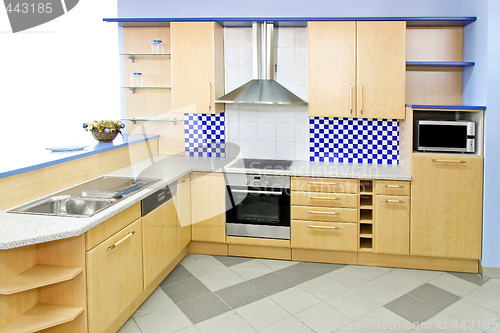 Image of Blue kitchen