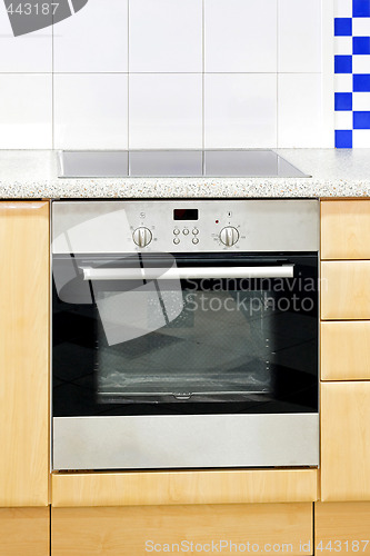 Image of Blue kitchen oven