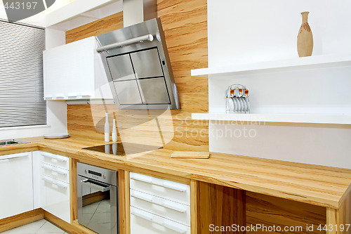 Image of Wooden kitchen horizontal