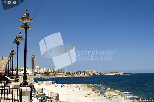 Image of seaside sliema malta