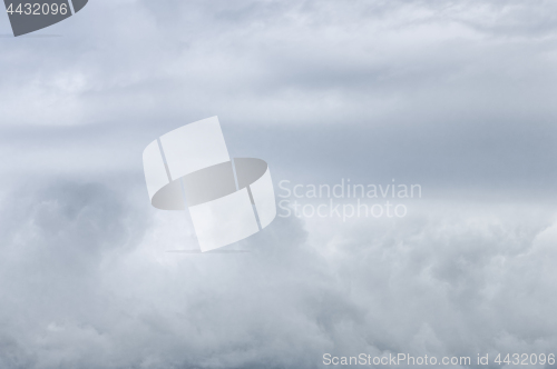 Image of Natural Sky Background Of Gray And White Clouds