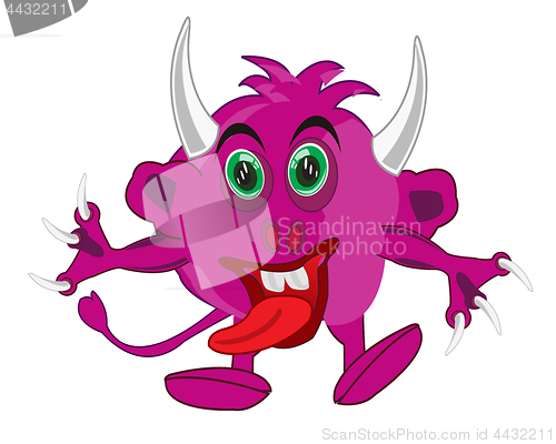 Image of Rose formless crock with horn on white background is insulated