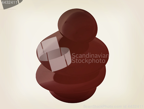 Image of Spa stones. 3D illustration. Vintage style