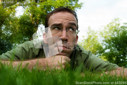 Image of Thinking Man