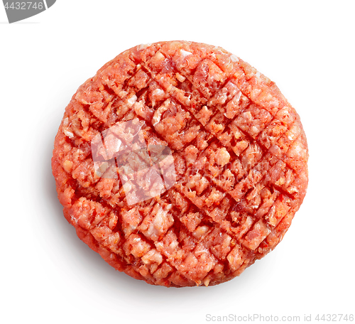 Image of spicy raw burger meat