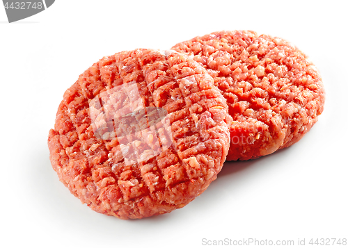 Image of raw spicy burger meat