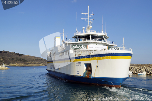 Image of Gozo Channel ferry in Mgarr harbour