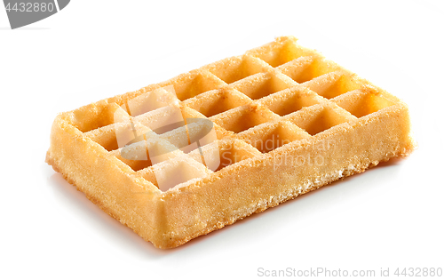 Image of waffle on a white background