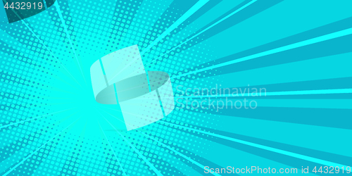 Image of pop art blue background