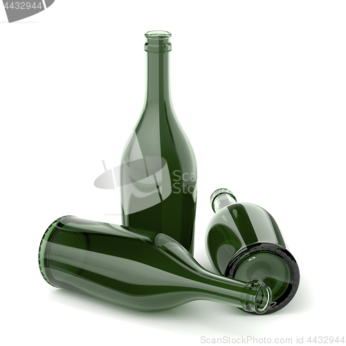 Image of Empty bottles for alcoholic beverages