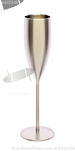 Image of Metal champagne flute