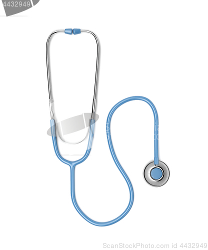 Image of Stethoscope on white background