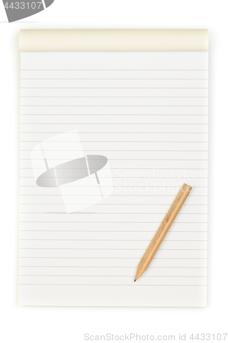 Image of Notebook and pencil