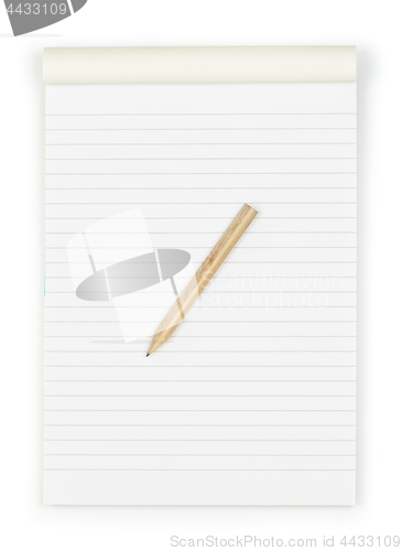 Image of Notebook and pencil