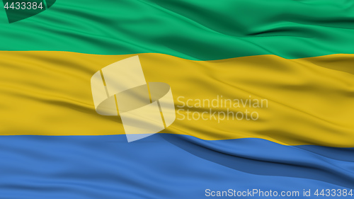 Image of Closeup Gabon Flag