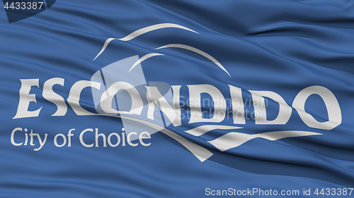 Image of Closeup of Escondido Flag Flag