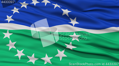 Image of Closeup of Hampton Roads City Flag
