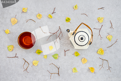 Image of Warm tea on a cool autumn day