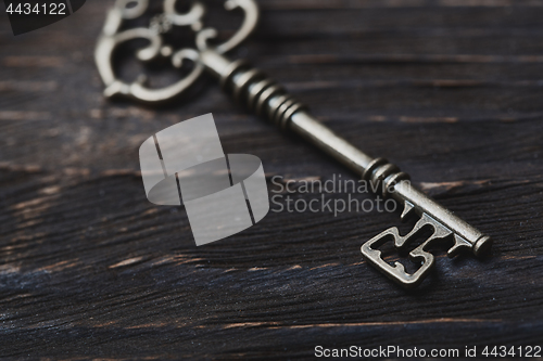 Image of Vintage skeleton key on a table