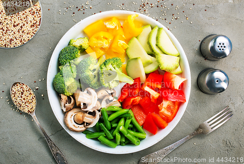 Image of raw ingredients for dinner