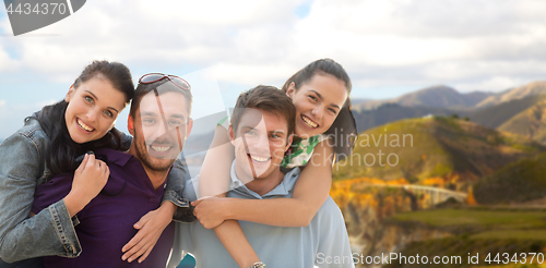 Image of group of happy friends