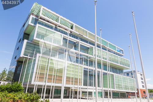 Image of Modern building of Slovenian Chamber of Commerce in Ljubljana, Slovenia, Europe.