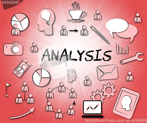 Image of Analysis Icons Means Symbols Investigate And Investigation