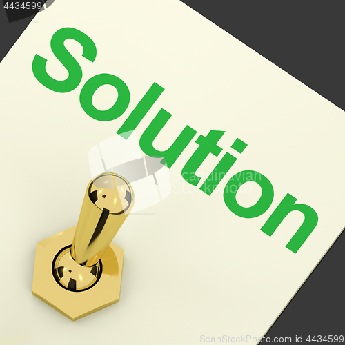 Image of Solution Switch On Showing Success And Strategy