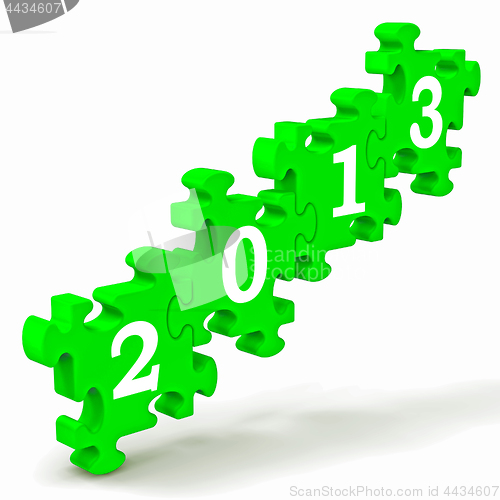 Image of 2013 Puzzle Showing Future And Forecast