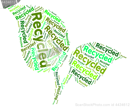 Image of Recycled Word Indicates Eco Friendly And Environmentally