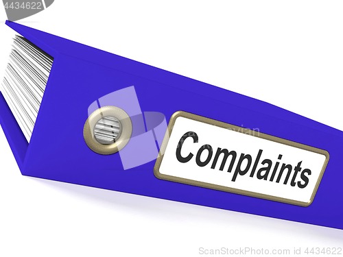 Image of Complaints File Shows Complaint Reports And Records
