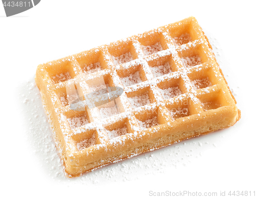 Image of waffle with powdered sugar