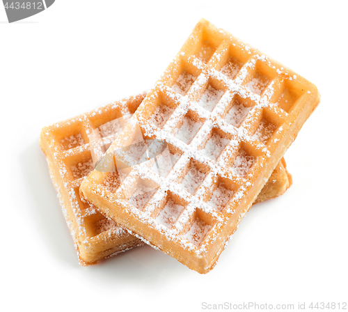 Image of waffles with sugar