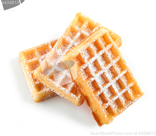 Image of waffles with powdered sugar