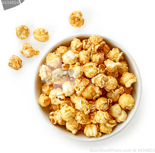 Image of bowl of caramel popcorn